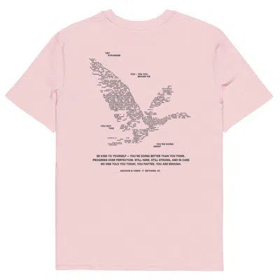 Anchor & Crew Cotton Pink Seven You Are Enough X Mental Health Editions Organic Cotton T-shirt - Men