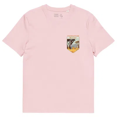 Anchor & Crew Cotton Pink Think Ocean Elephant Love The Planet Organic Cotton T-shirt - Women
