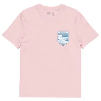 Anchor & Crew Cotton Pink Think Ocean Polar Bear Love The Planet Organic Cotton T-shirt - Women