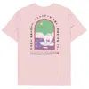 Anchor & Crew Cotton Pink Think Ocean Six Japan Gurafiku Organic Cotton T-shirt - Women In Pink