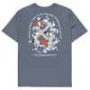 Anchor & Crew Dark Heather Blue Koi Fish Another Good Day Organic Cotton T-shirt - Men In Blue