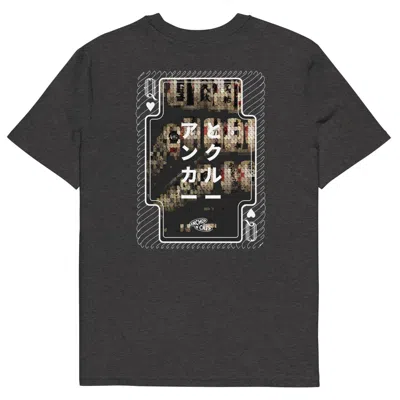 Anchor & Crew Dark Heather Grey One Japan Gurafiku Organic Cotton T-shirt - Women In Gray