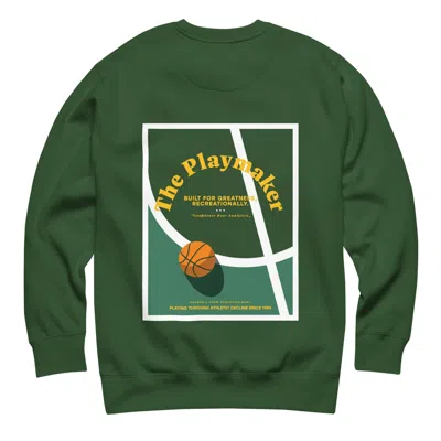 Anchor & Crew Forest Green The Playmaker Basketball Club League Organic Cotton Sweatshirt - Men