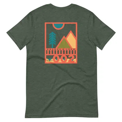 Anchor & Crew Forest Green Two Field Notes Organic Cotton T-shirt - Women
