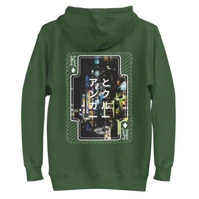 Anchor & Crew Forest Green Two Japan Gurafiku Cotton Blend Hoodie - Men