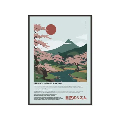 Anchor & Crew Four Japan Presence & Rhythm Matte Art Print In Multi