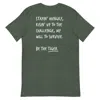 Anchor & Crew Green Heather Forest Think Ocean Tiger Aspirations Cotton Embroidered T-shirt - Women In Green