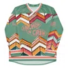 Anchor & Crew Green Vibrant Motif Pattern Recycled Fabric Hockey Jersey - Women In Green