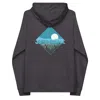 Anchor & Crew Grey Charcoal Melange Just Roam. Seeker Organic Cotton Raglan Hoodie - Women In Gray