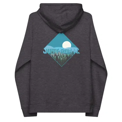 Anchor & Crew Grey Charcoal Melange Just Roam. Seeker Organic Cotton Raglan Hoodie - Women In Gray