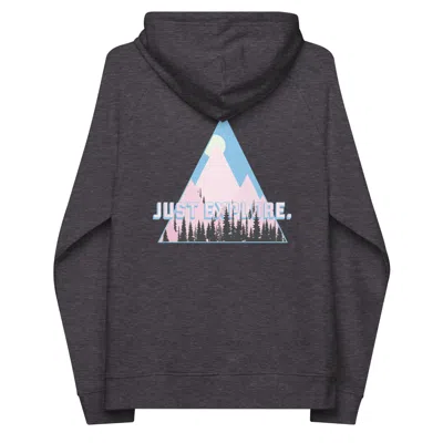 Anchor & Crew Heather Black Just Explore. Seeker Organic Cotton Hoodie - Men In Gray