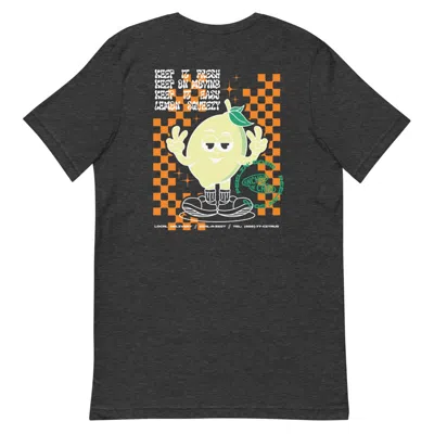 Anchor & Crew Heather Black Lemon Fresh Dial-a-local Organic Cotton T-shirt - Men