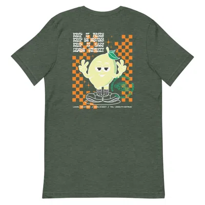 Anchor & Crew Heather Black Lemon Fresh Dial-a-local Organic Cotton T-shirt - Women