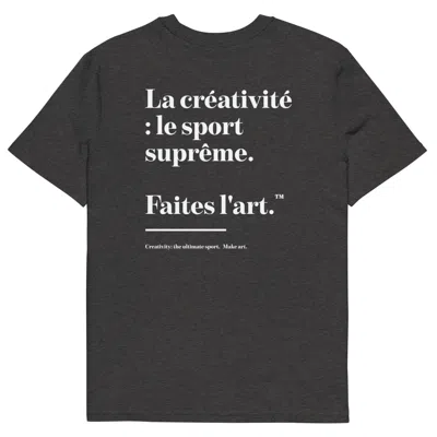 Anchor & Crew Heather Black Make Art Creative Standard Organic Cotton T-shirt - Men