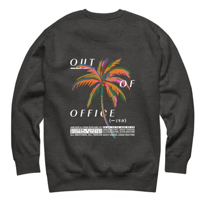 Anchor & Crew Heather Black Out Of Office Passenger Organic Cotton Sweatshirt - Women