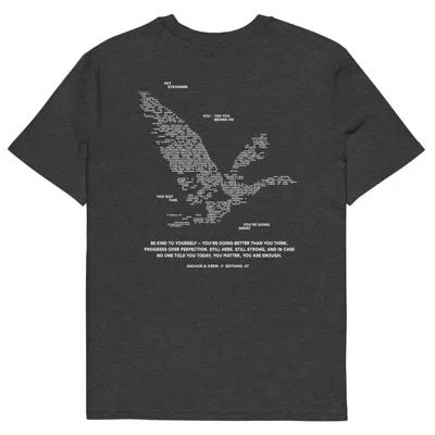 Anchor & Crew Heather Black Seven You Are Enough X Mental Health Editions Organic Cotton T-shirt - Men
