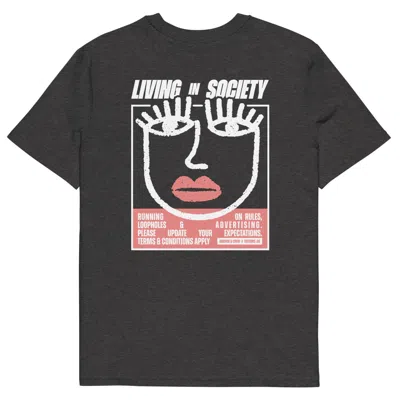 Anchor & Crew Heather Black Six Living In Society Editions Organic Cotton T-shirt - Men