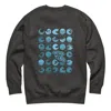 Anchor & Crew Heather Black Surf N Waves Passenger Organic Cotton Sweatshirt - Women In Black