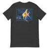 Anchor & Crew Heather Black Think Ocean Fish Fluorescence Cotton Embroidered T-shirt - Women In Multi