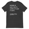 Anchor & Crew Heather Black Think Ocean Leopard Aspirations Cotton Embroidered T-shirt - Women In Black