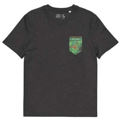 Anchor & Crew Heather Black Think Ocean Orangutan Love The Planet Organic Cotton T-shirt - Women
