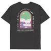 Anchor & Crew Heather Black Think Ocean Six Japan Gurafiku Organic Cotton T-shirt - Women In Black