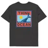 Anchor & Crew Heather Black Think Ocean Whale Pixel Art Organic Cotton T-shirt - Women In Black