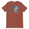Anchor & Crew Heather Clay Red Think Ocean Jellyfish Fluorescence Cotton Embroidered T-shirt - Women In Brown