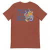 Anchor & Crew Heather Clay Red Think Ocean Octopus Fluorescence Cotton Embroidered T-shirt - Women In Brown