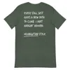 Anchor & Crew Heather Forest Green Think Ocean Orangutan Aspirations Cotton Embroidered T-shirt - Men In Green