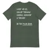 Anchor & Crew Heather Forest Green Think Ocean Polar Bear Aspirations Cotton Embroidered T-shirt - Women In Green