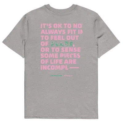 Anchor & Crew Heather Grey Five It's Ok Editions Organic Cotton T-shirt - Men In Gray