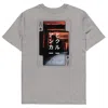 Anchor & Crew Heather Grey Four Japan Gurafiku Organic Cotton T-shirt - Women In Gray