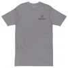 Anchor & Crew Heather Grey Gustatory Originals Coffee Blossom Heavy Cotton Embroidered T-shirt - Women In Gray