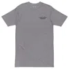 Anchor & Crew Heather Grey Gustatory Originals Good Taste... Heavy Cotton Embroidered T-shirt - Women In Gray