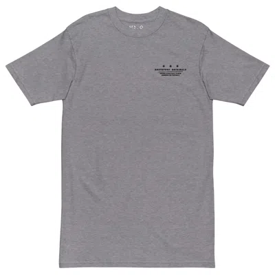 Anchor & Crew Heather Grey Gustatory Originals Good Taste... Heavy Cotton Embroidered T-shirt - Women In Gray