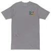 Anchor & Crew Heather Grey Gustatory Originals Shapes & Sizes Heavy Cotton Embroidered T-shirt - Women In Gray