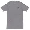 Anchor & Crew Heather Grey Gustatory Originals Sustainability Crisis Heavy Cotton Embroidered T-shirt - Women In Gray