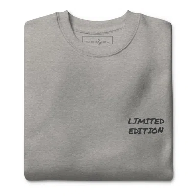 Anchor & Crew Heather Grey Limited Edition Annotations Organic Cotton Sweatshirt - Women