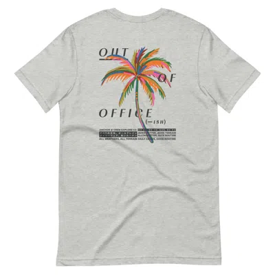 Anchor & Crew Heather Grey Out Of Office Passenger Organic Cotton T-shirt - Men In Gray