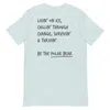 Anchor & Crew Heather Ice Blue Think Ocean Polar Bear Aspirations Cotton Embroidered T-shirt - Women In Blue