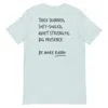 Anchor & Crew Heather Ice Blue Think Ocean Rhino Aspirations Cotton Embroidered T-shirt - Women In Blue