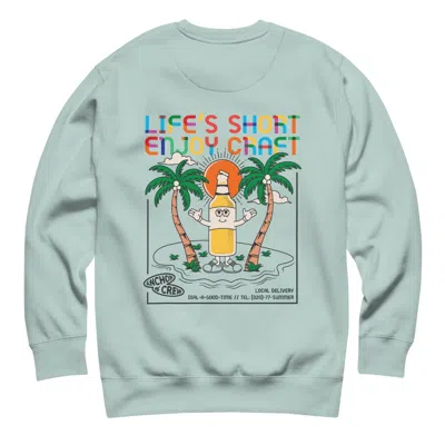 Anchor & Crew Ice Blue Enjoy Craft Dial-a-local Organic Cotton Sweatshirt - Women