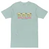 Anchor & Crew Ice Blue Gustatory Originals Coffee & Croissant Heavy Cotton T-shirt - Men In Blue