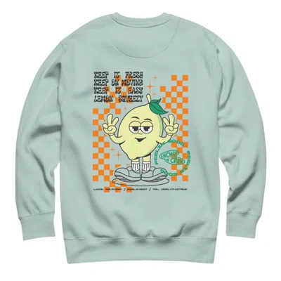 Anchor & Crew Ice Blue Lemon Fresh Dial-a-local Organic Cotton Sweatshirt - Women