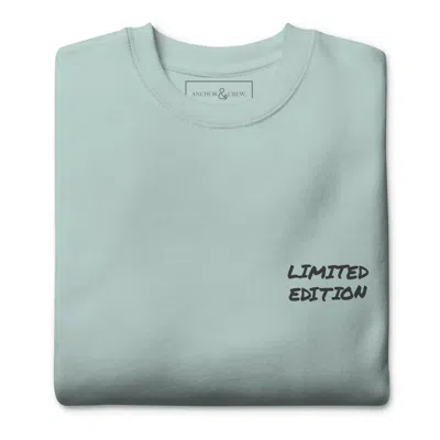 Anchor & Crew Ice Blue Limited Edition Annotations Organic Cotton Sweatshirt - Women