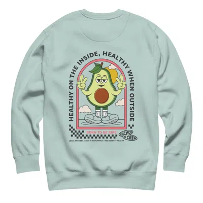 Anchor & Crew Ice Blue Ripe Avocado Dial-a-local Organic Cotton Sweatshirt - Women