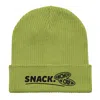 Anchor & Crew Leaf Green Snack Gen. Organic Cotton Embroidered Beanie - Women In Green