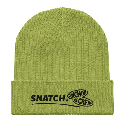 Anchor & Crew Leaf Green Snatch Gen. Organic Cotton Embroidered Beanie - Women
