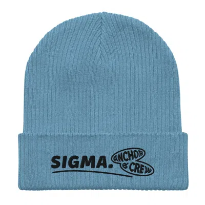 Anchor & Crew Light Blue Sigma Gen. Organic Cotton Embroidered Beanie - Men
